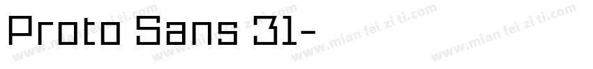 Proto Sans 31字体转换